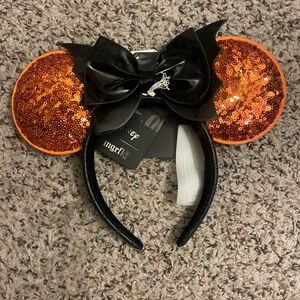 Loungefly x Disney Minnie Mouse Exclusive Halloween Sequin Ear Headband HTF